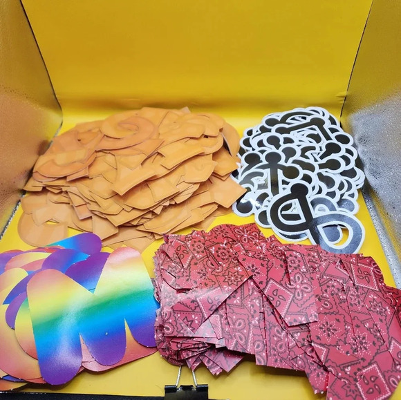 Other - Hundreds of Punch Out Coated Letters Numbers Lot Children Learning School